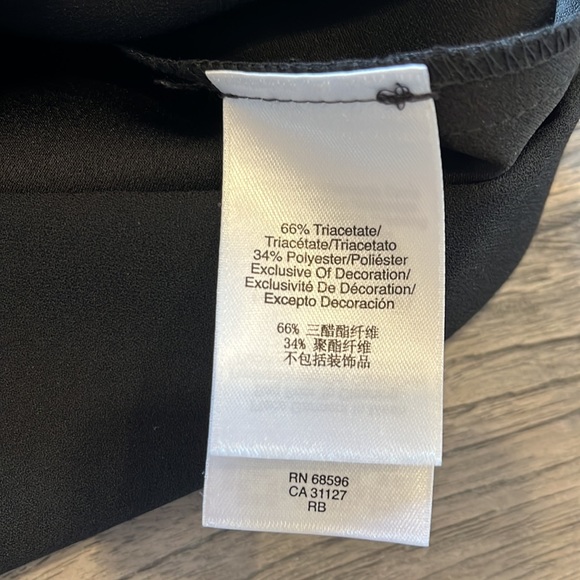 DKNY. DONNA KARAN NEW YORK BLACK BEJEWELED SIZE 4 SLEEVELESS DRESS - Picture 3 of 7